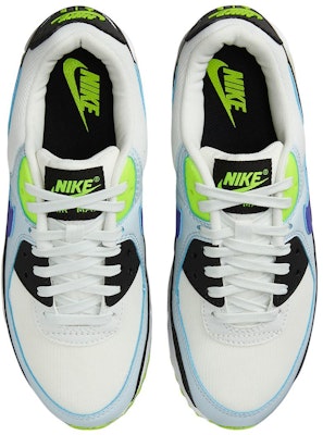 Nike Air Max 90 防滑耐磨 低筒 生活休閒鞋 女款 藍黑綠 Shop Nike Air Max 90 防滑耐磨 低筒 生活休閒鞋 女款 藍黑綠