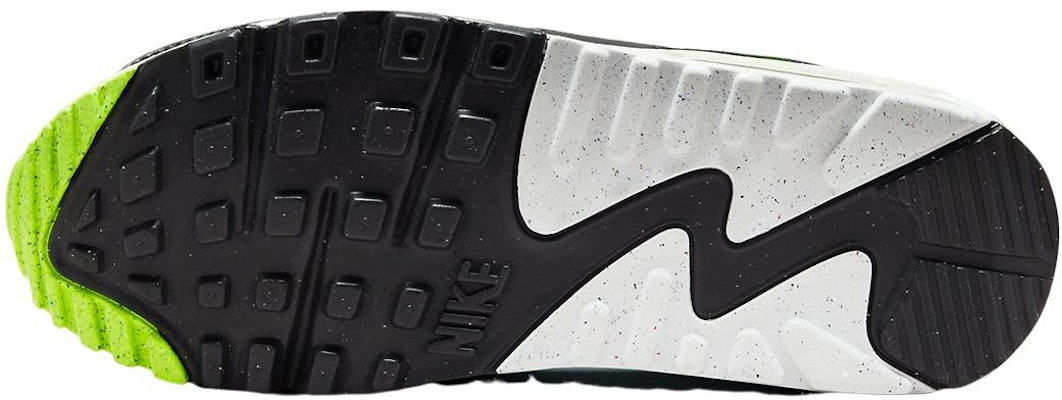 Nike Air Max 90 防滑耐磨 低筒 生活休閒鞋 女款 藍黑綠 Details for Nike Air Max 90 防滑耐磨 低筒 生活休閒鞋 女款 藍黑綠