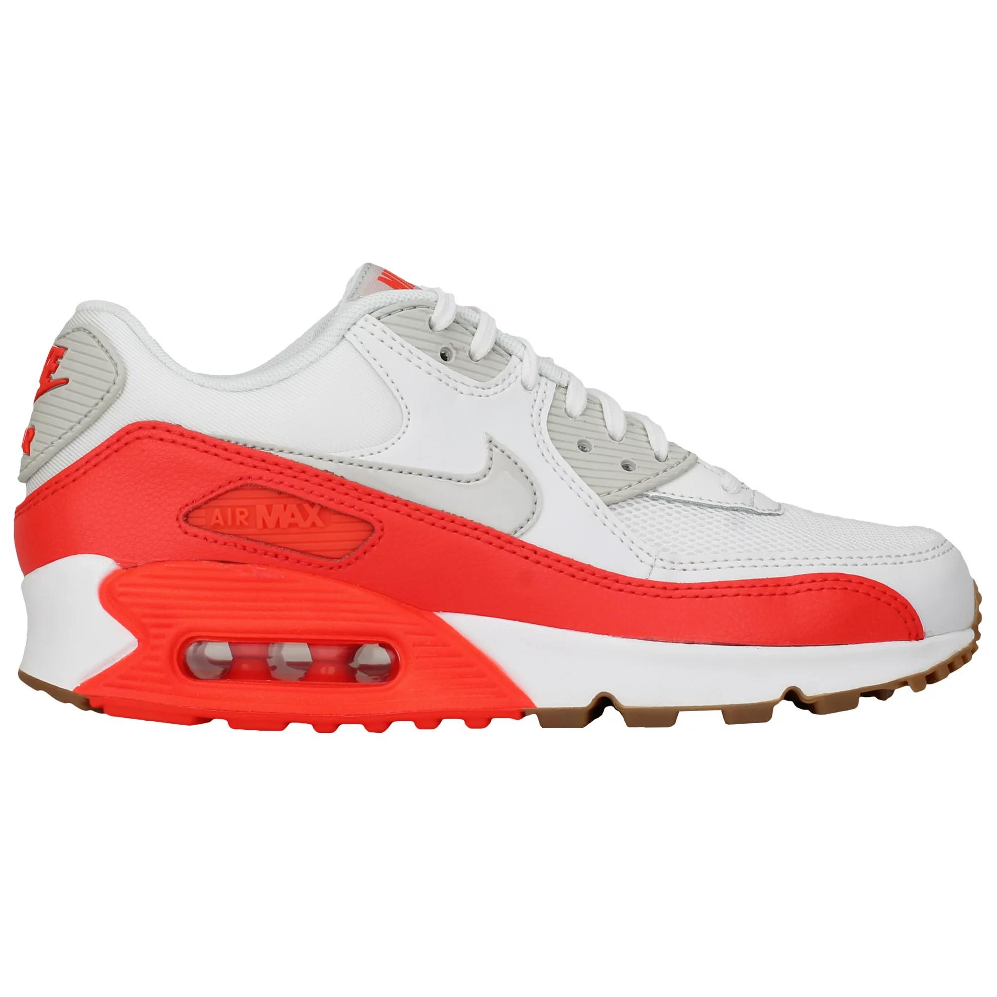 Order (W) 나이키 에어맥스 90 에센셜 "화이트 브라이트 크림슨" 616730-113