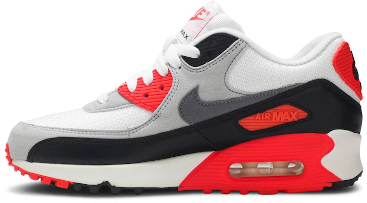 (W) Nike Air Max 90 Infrared Pria/Wanita Sneakers 742455-100 Lookbook (W) Nike Air Max 90 Infrared Pria/Wanita Sneakers 742455-100