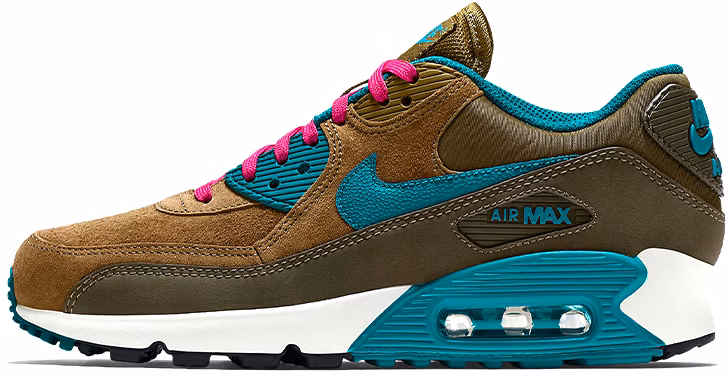 women-nike-air-max-90-leather-brown-green-768887-300