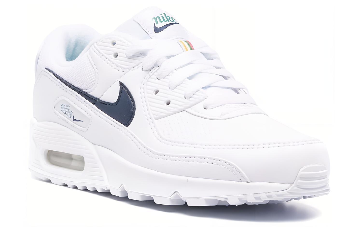 Lookbook (W) Nike Air Max 90 Basse Blanc/Bleu DH1316L-101
