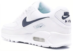 Shop (W) Nike Air Max 90 Basse Blanc/Bleu DH1316L-101