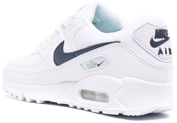 (W) Nike Air Max 90 Rendah Putih/Biru DH1316L-101 Lookbook (W) Nike Air Max 90 Rendah Putih/Biru DH1316L-101