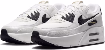Lookbook (W) Nike Air Max 90 LV8 'Blanco Oro Metálico Negro' HQ3497-100