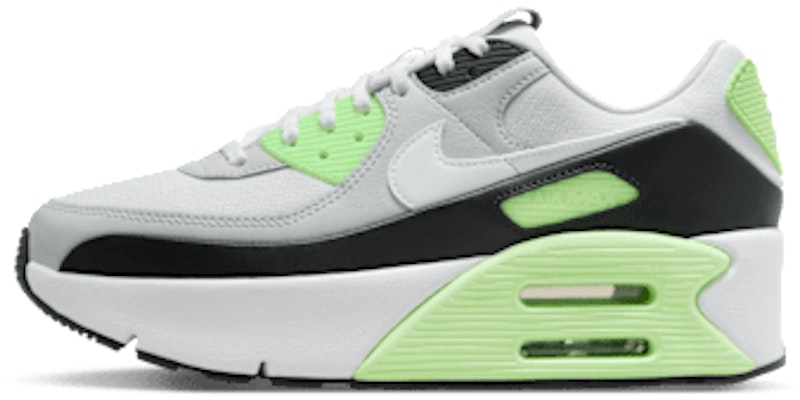 (Women) Nike Air Max 90 LV8 Sneakers Photon Dust/Lime Blast/Black/White FD4328-002 Buy (Women) Nike Air Max 90 LV8 Sneakers Photon Dust/Lime Blast/Black/White FD4328-002