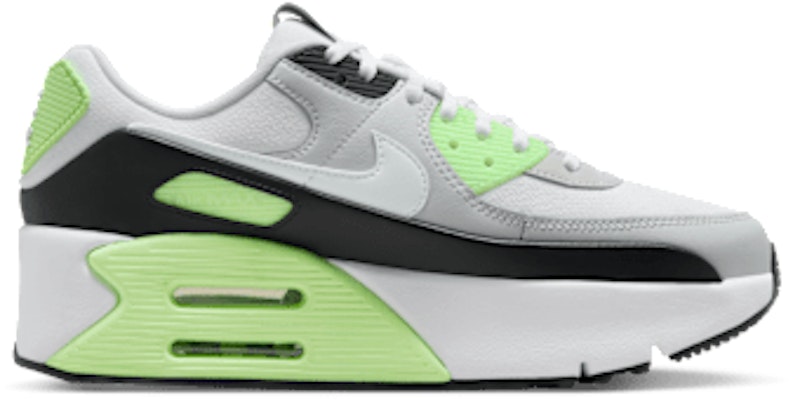(Women) Nike Air Max 90 LV8 Sneakers Photon Dust/Lime Blast/Black/White FD4328-002 Lookbook (Women) Nike Air Max 90 LV8 Sneakers Photon Dust/Lime Blast/Black/White FD4328-002