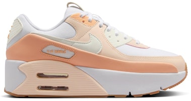 (Women) Nike Air Max 90 LV8 White Barely Orange Orange Chalk Sail FD4328-116 (Women) Nike Air Max 90 LV8 White Barely Orange Orange Chalk Sail FD4328-116
