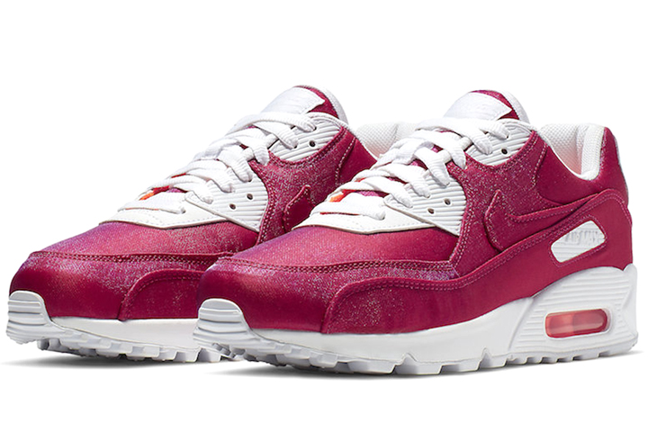 Lookbook (W) ナイキ エア マックス 90 SE "ハイパークリムゾン" 881105-800