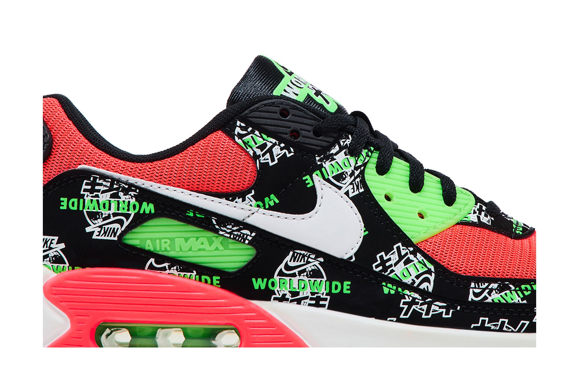 Order (W) 耐克Air Max 90 SE '全球系列 - 黑色片假名标志' DA1342-013