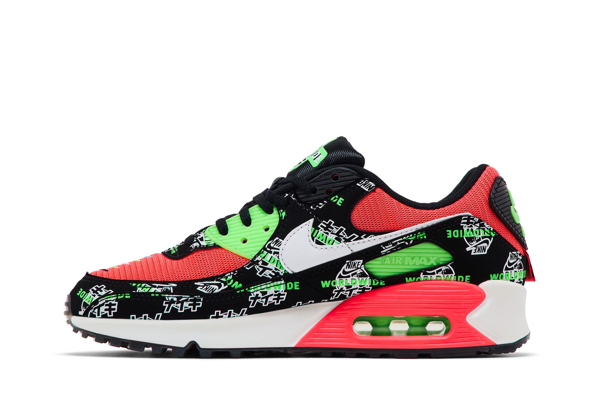 Lookbook (W) 耐克Air Max 90 SE '全球系列 - 黑色片假名标志' DA1342-013