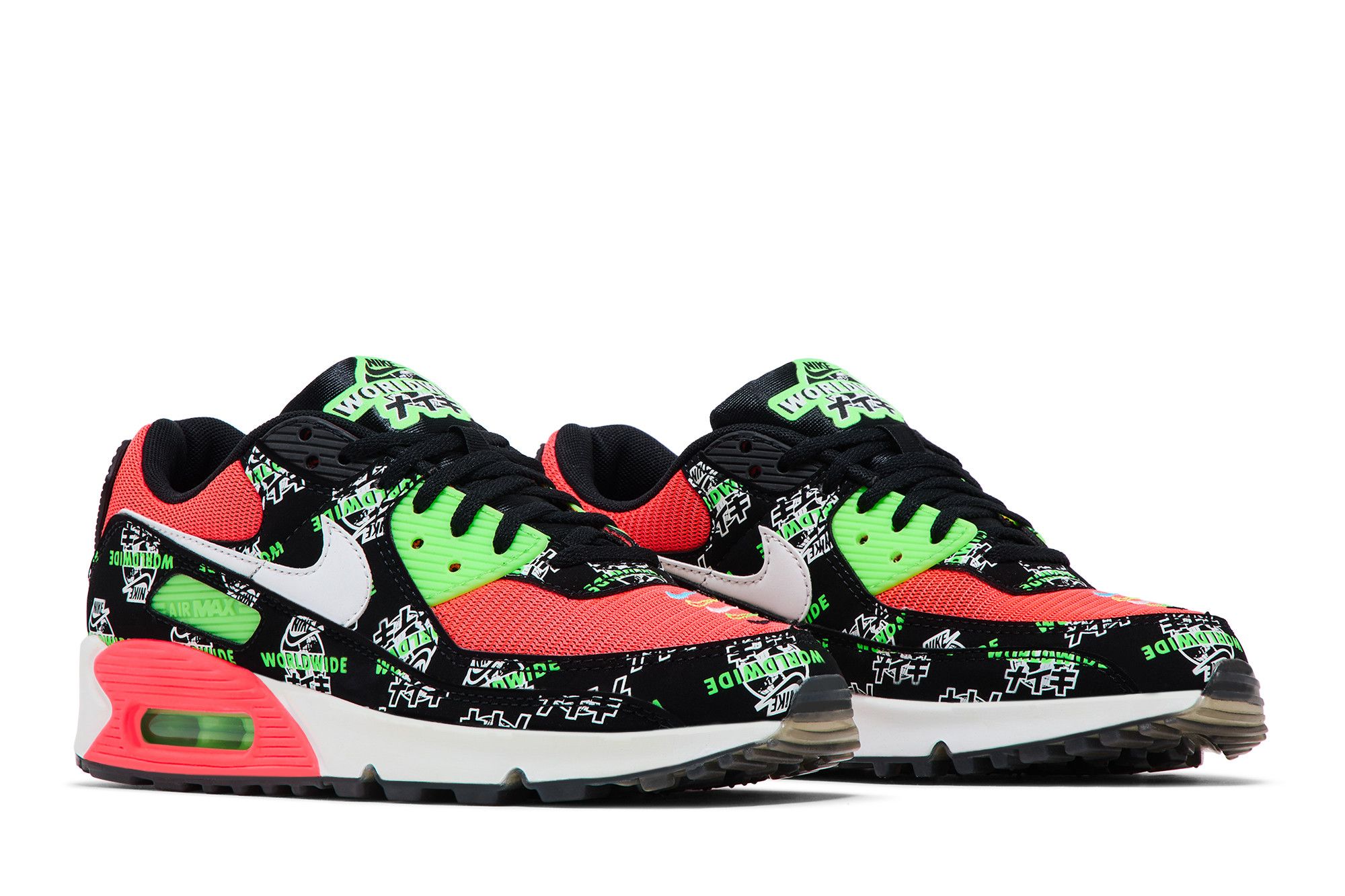 Cheap (W) 耐克Air Max 90 SE '全球系列 - 黑色片假名标志' DA1342-013