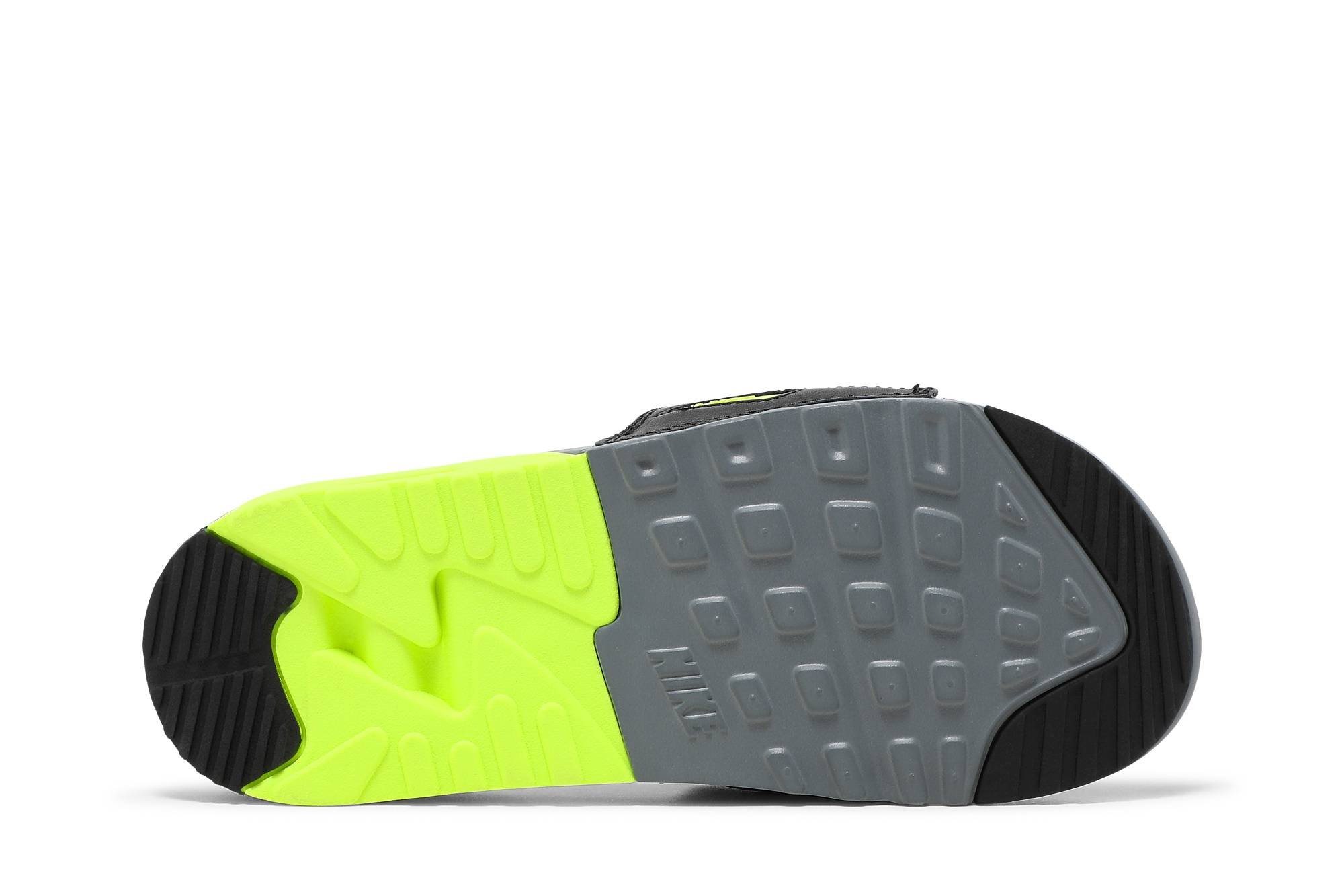 Shop Nike Air Max 90 Slide 軟底運動拖鞋 女款 灰綠