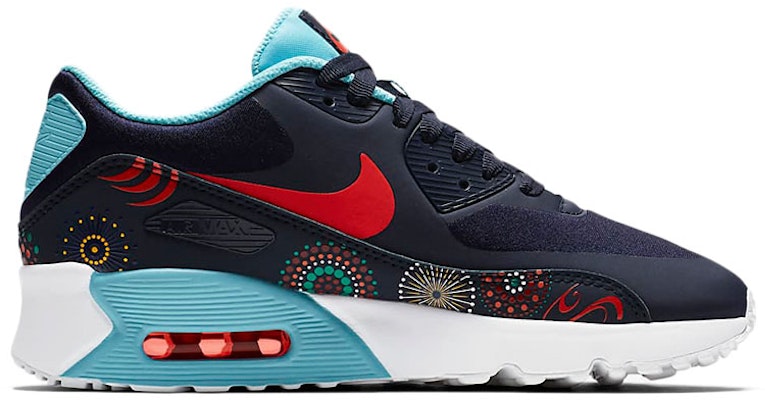 (W) Nike Air Max 90 Ultra 2.0 'Hitam Merah Biru' AO2097-400 Lookbook (W) Nike Air Max 90 Ultra 2.0 'Hitam Merah Biru' AO2097-400