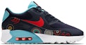 Lookbook (W) Nike Air Max 90 Ultra 2.0 'Hitam Merah Biru' AO2097-400