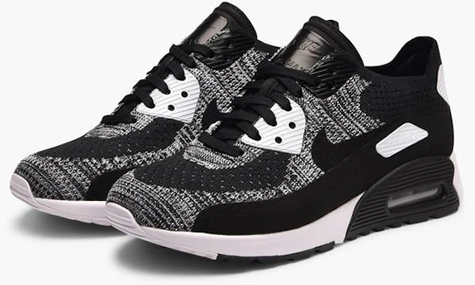 Women Nike Air Max 90 Ultra 2.0 Flyknit Black Black White