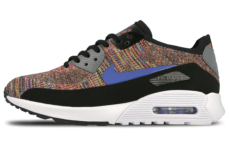 Buy （女鞋）Nike Air Max 90 Ultra 2.0 Flyknit 黑色 中藍色 清涼灰 881109-001