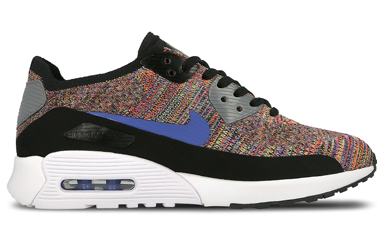 Order （女鞋）Nike Air Max 90 Ultra 2.0 Flyknit 黑色 中藍色 清涼灰 881109-001