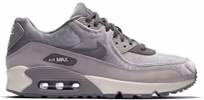 (Women) Nike Air Max 90 Velvet Gunsmoke 898512-007 (Women) Nike Air Max 90 Velvet Gunsmoke 898512-007