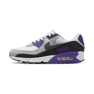 (W) Nike Air Max 90 White/Black/Wolf Gray/Iron Gray