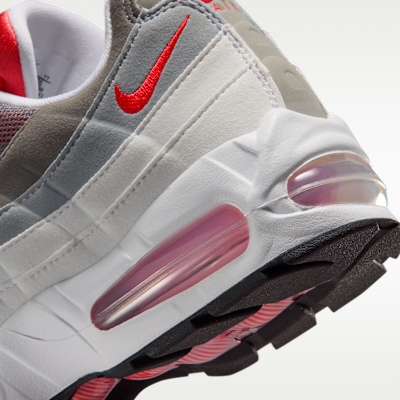 Cheap (W) Nike Air Max 95 Big Bubble Bianco/Rosa/Wolf Grey/Rosso Chiaro HJ5996-101
