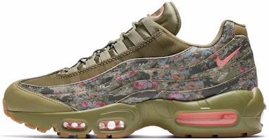 (Women) Nike Air Max 95 Floral Neutral Olive AQ6385-200 (Women) Nike Air Max 95 Floral Neutral Olive AQ6385-200