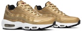 Cheap Kasut Wanita Nike Air Max 95 Emas Metalik 814914-700