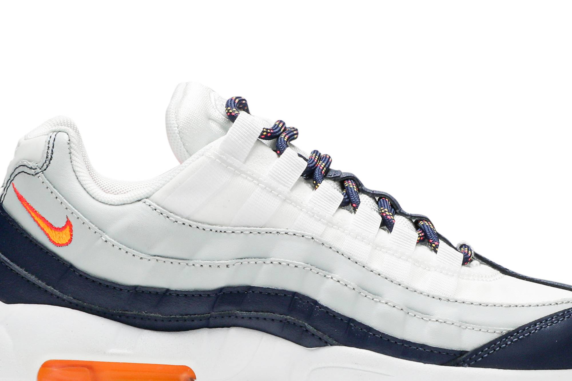 Buy Women Nike Air Max 95 Midnight Navy Pure Platinum Laser Orange 307960 405 Novelship