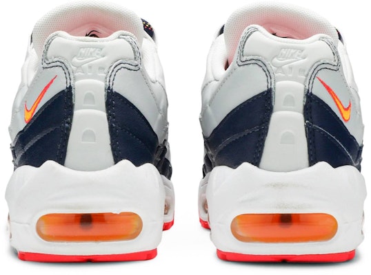 Women Nike Air Max 95 Midnight Navy Pure Platinum Laser Orange