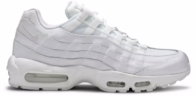 (Women) Nike Air Max 95 Triple White 307960-108 (Women) Nike Air Max 95 Triple White 307960-108