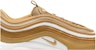 (W) Nike Air Max 97 'Wheat' Lelaki/Wanita Sneakers Emas Coklat 921733-702