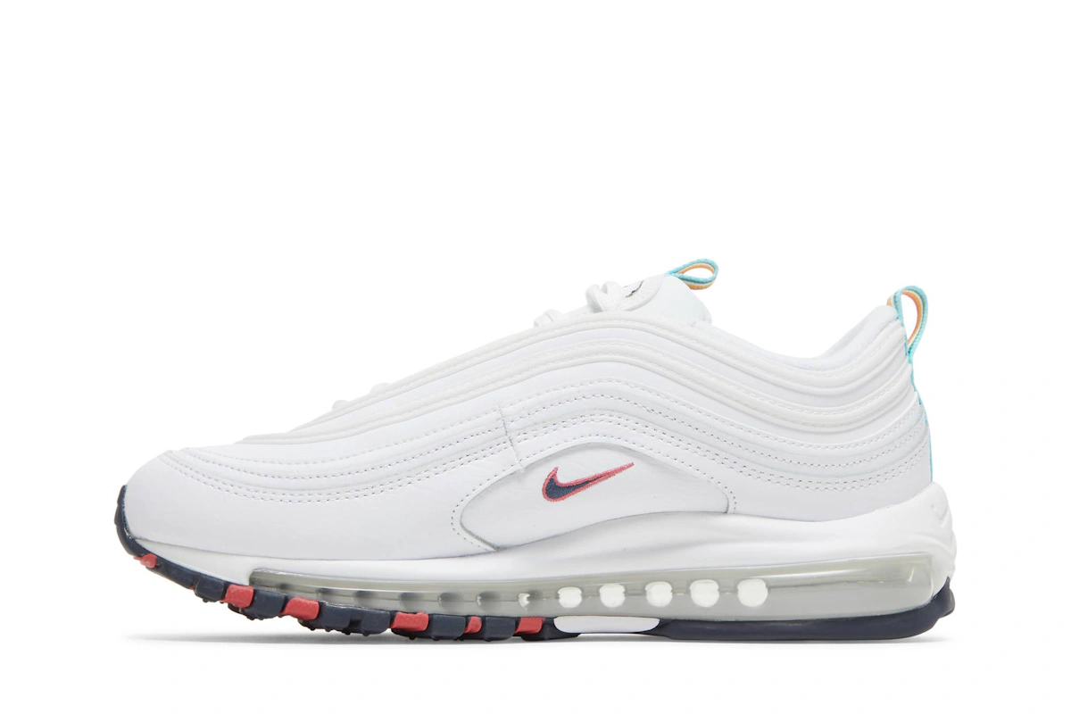 (Women) Nike Air Max 97 'White Multi Color Pull Tabs' DH1592-100