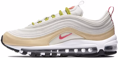 (Women) Nike Air Max 97 Light Bone Deadly Pink 921733-004 (Women) Nike Air Max 97 Light Bone Deadly Pink 921733-004