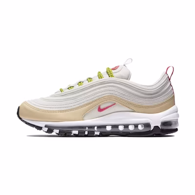 (W) Nike Air Max 97 Light Bone Deadly Pink