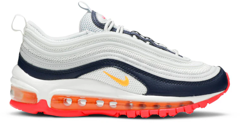 Women Nike Air Max 97 Midnight Navy Racer Pink Laser Orange