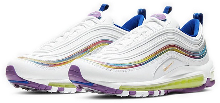 (W) 耐克Air Max 97 SE '白色彩虹条纹' CW2456-100 Lookbook (W) 耐克Air Max 97 SE '白色彩虹条纹' CW2456-100