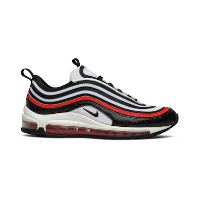 (W) Nike Air Max 97 Ultra 17 Black White Habanero Red