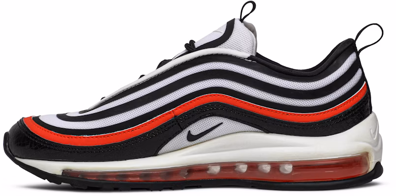 Women Nike Air Max 97 Ultra 17 Black White Habanero Red AH6806