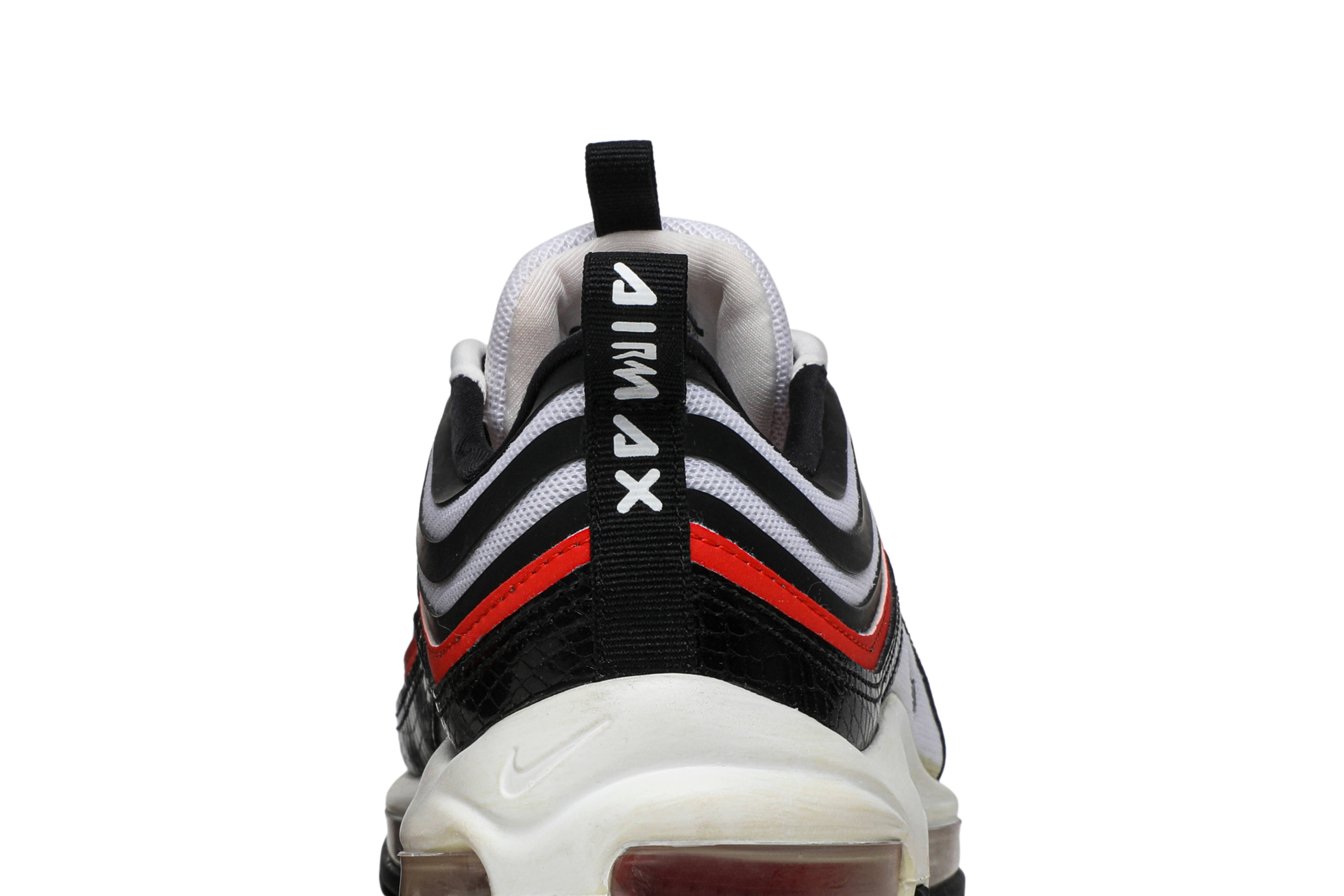 Sizing (W) 나이키 에어맥스 97 울트라 17 블랙 화이트 하바네로 레드 AH6806-005