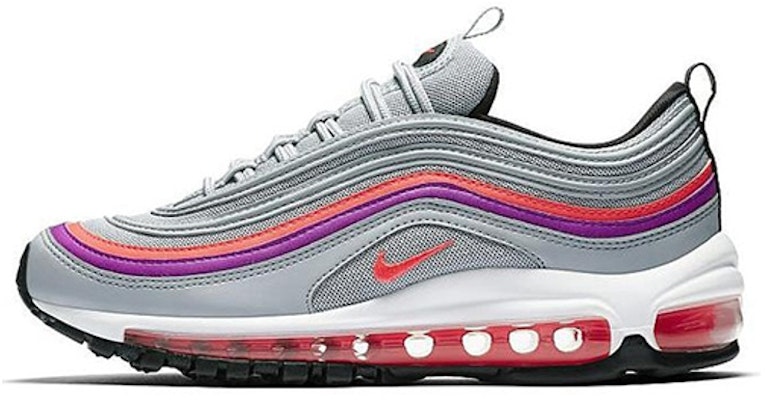 (Women) Nike Air Max 97 Wolf Grey Solar Red Vivid Purple 921733-009 Buy (Women) Nike Air Max 97 Wolf Grey Solar Red Vivid Purple 921733-009