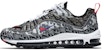 (W) Nike Air Max 98 - Shanghai Marathon (Eksklusif China) 'Hitam Putih Kelabu' BV6956-106
