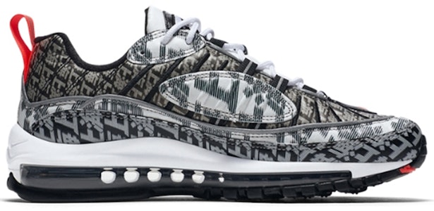 (W) Nike Air Max 98 - Shanghai Marathon (Eksklusif China) 'Hitam Putih Kelabu' BV6956-106 Order (W) Nike Air Max 98 - Shanghai Marathon (Eksklusif China) 'Hitam Putih Kelabu' BV6956-106