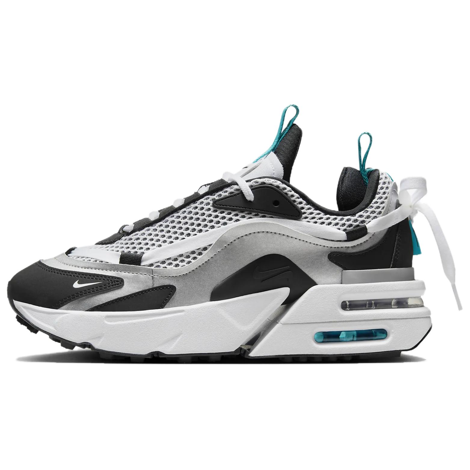 (Women) Nike Air Max Furyosa NRG Mesh Lightweight Casual Shoes White Silver Black DC7350-100