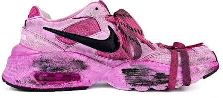 【定製球鞋】Nike Air Max Fusion 復古經典 遂心 做舊 泥染 百搭 解構做舊鞋帶 防滑耐磨 低幫 板鞋 女款 芭比粉 Order 【定製球鞋】Nike Air Max Fusion 復古經典 遂心 做舊 泥染 百搭 解構做舊鞋帶 防滑耐磨 低幫 板鞋 女款 芭比粉