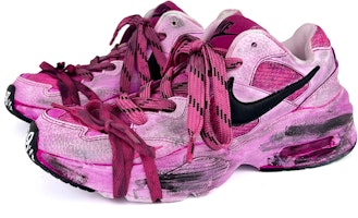 【定製球鞋】Nike Air Max Fusion 復古經典 遂心 做舊 泥染 百搭 解構做舊鞋帶 防滑耐磨 低幫 板鞋 女款 芭比粉 Lookbook 【定製球鞋】Nike Air Max Fusion 復古經典 遂心 做舊 泥染 百搭 解構做舊鞋帶 防滑耐磨 低幫 板鞋 女款 芭比粉