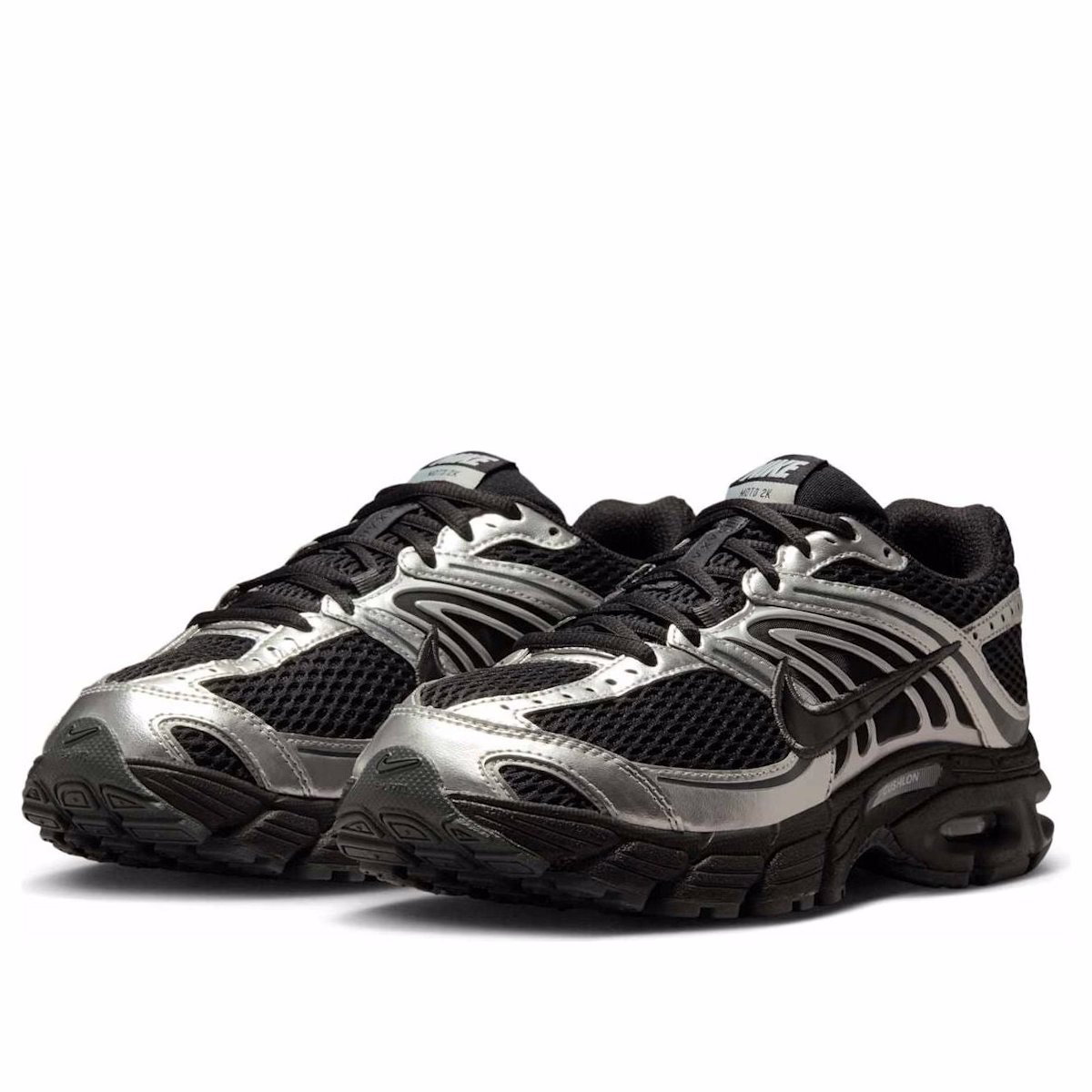 (Women) Nike Air Max Moto 2K 'Black Metallic Silver'