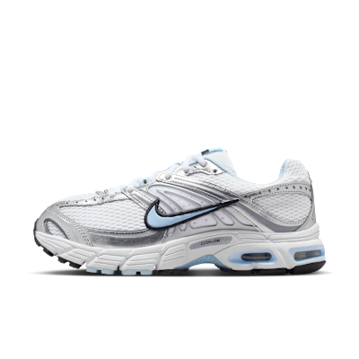 (Women) Nike Air Max Moto 2K Sneakers White/Metallic Silver/Black/Hydrogen Blue HQ2056-107