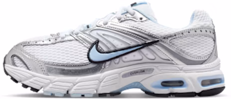 (Women) Nike Air Max Moto 2K Sneakers White/Metallic Silver/Black/Hydrogen Blue HQ2056-107 (Women) Nike Air Max Moto 2K Sneakers White/Metallic Silver/Black/Hydrogen Blue HQ2056-107