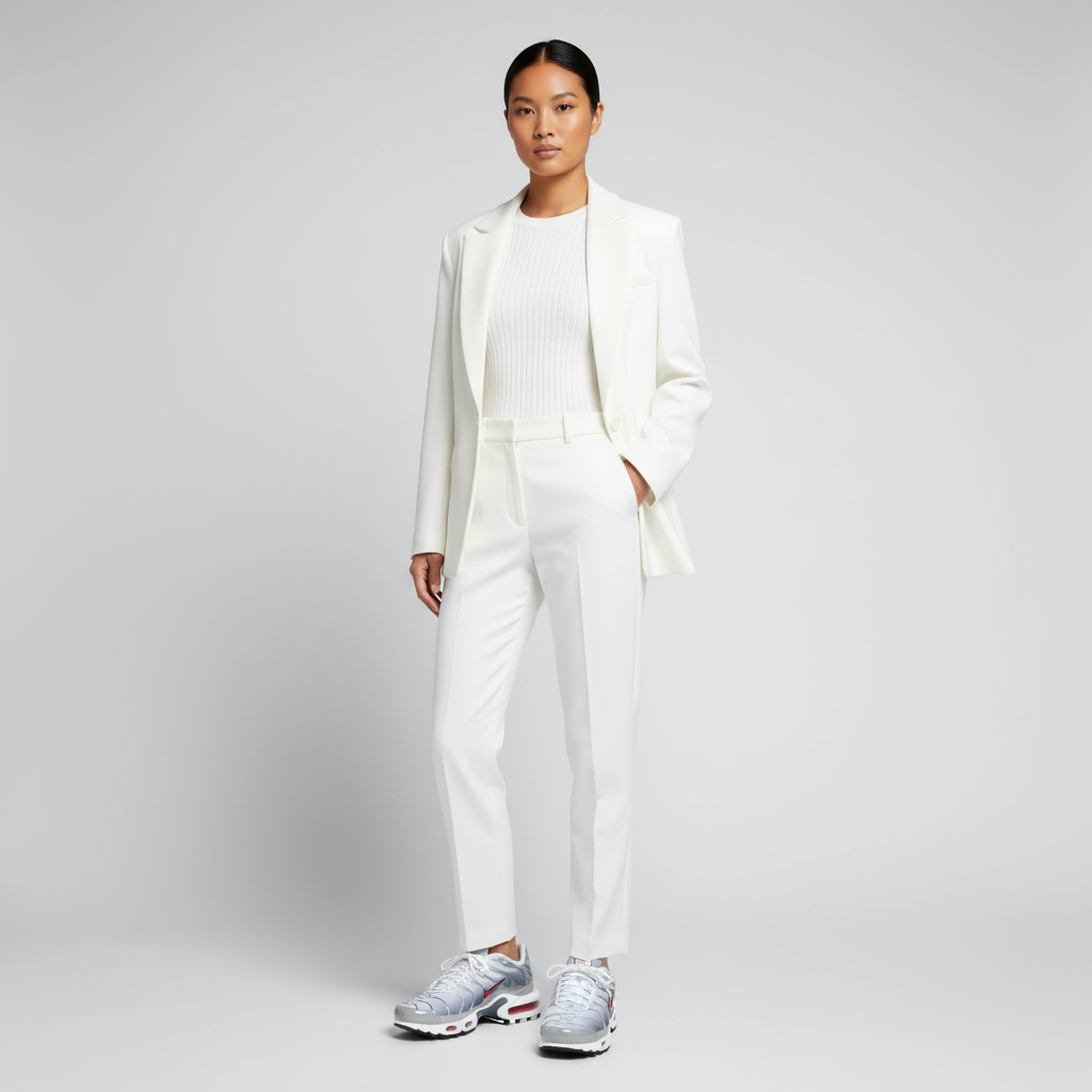 Lookbook (W) Nike Air Max Plus 'Perak Metalik Merah Universitas' HM9654-001