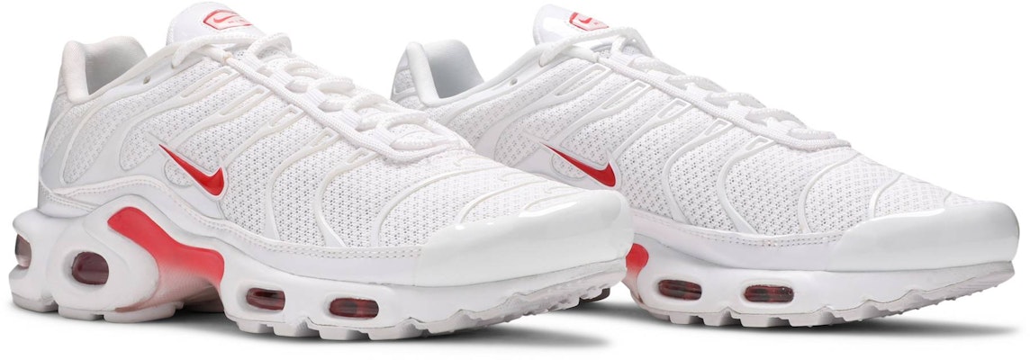 Nike Air Max Plus 低筒 跑步鞋 男女同款 紅白 Cheap Nike Air Max Plus 低筒 跑步鞋 男女同款 紅白